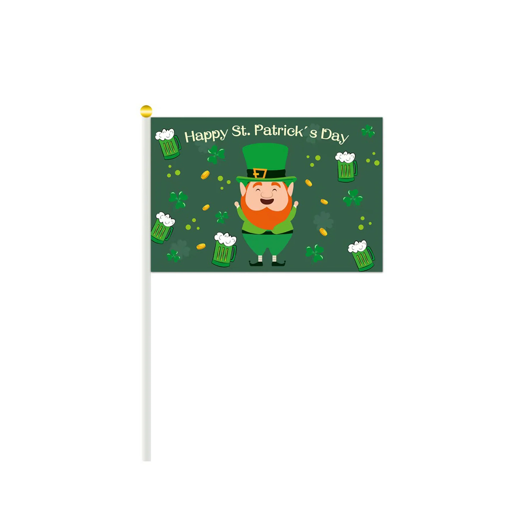 St. Patrick's Day Hand Waving Flag