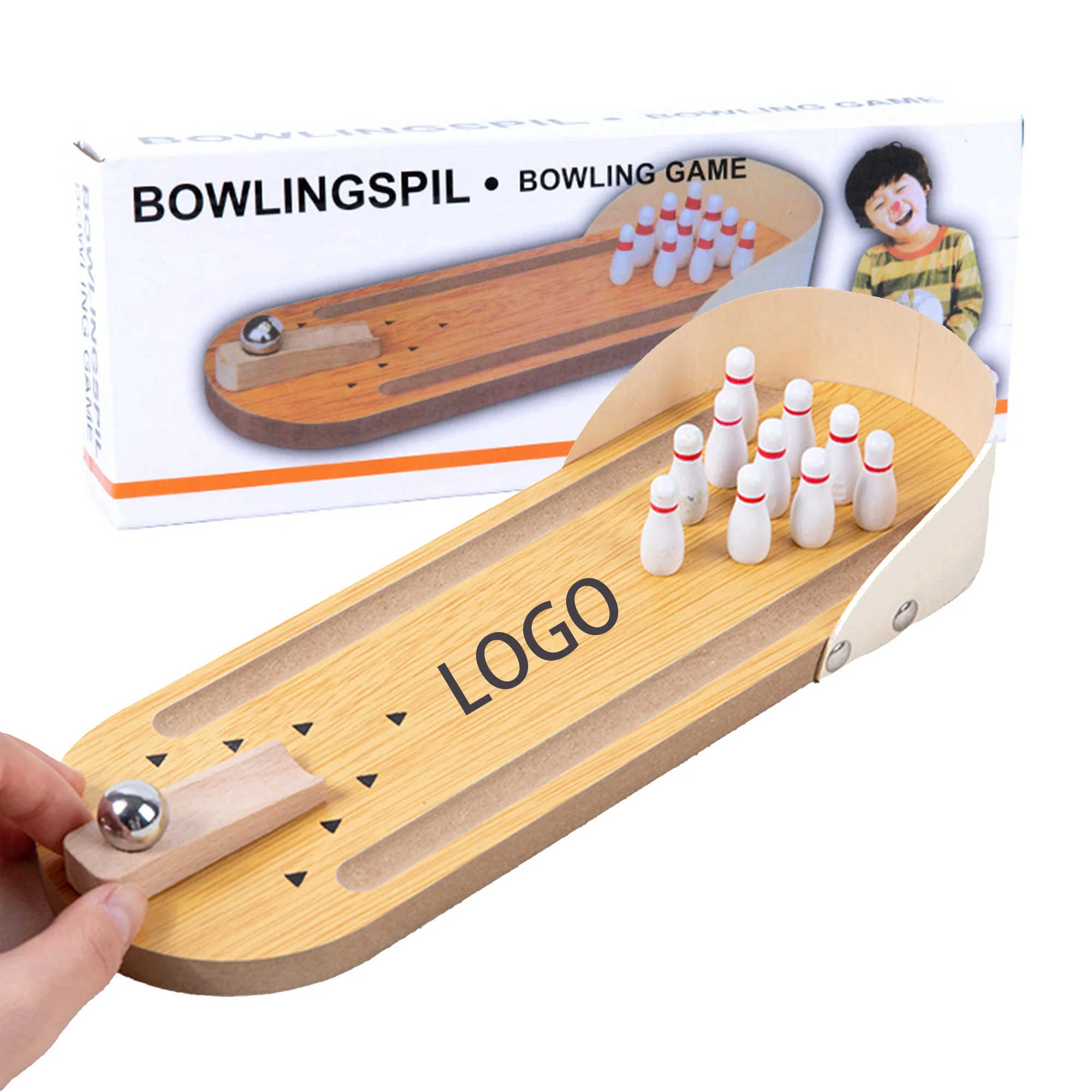 Table Top Mini Bowling Ball Family Interactive Toy