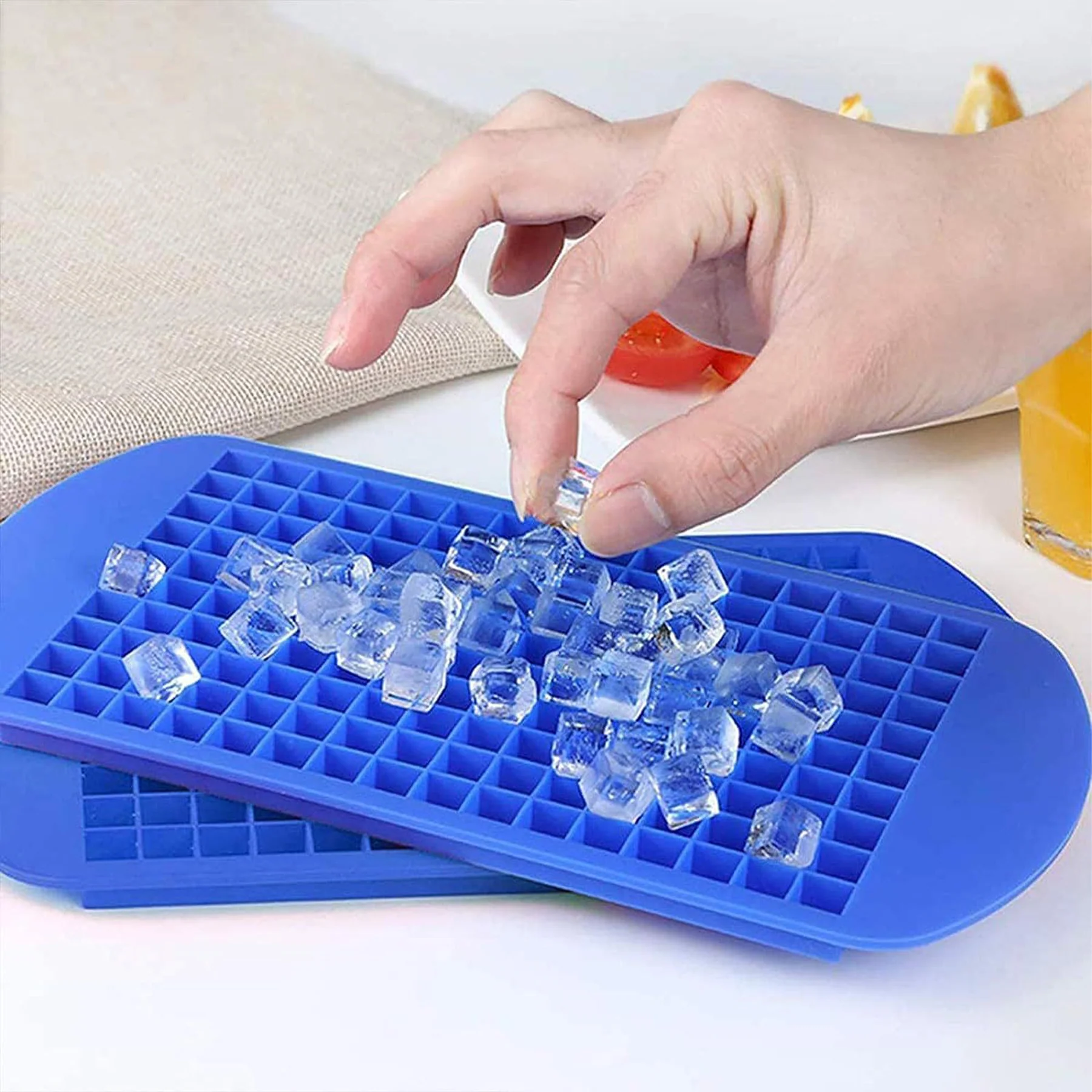 Flexible Silicone 160-Grid Ice Cube Tray