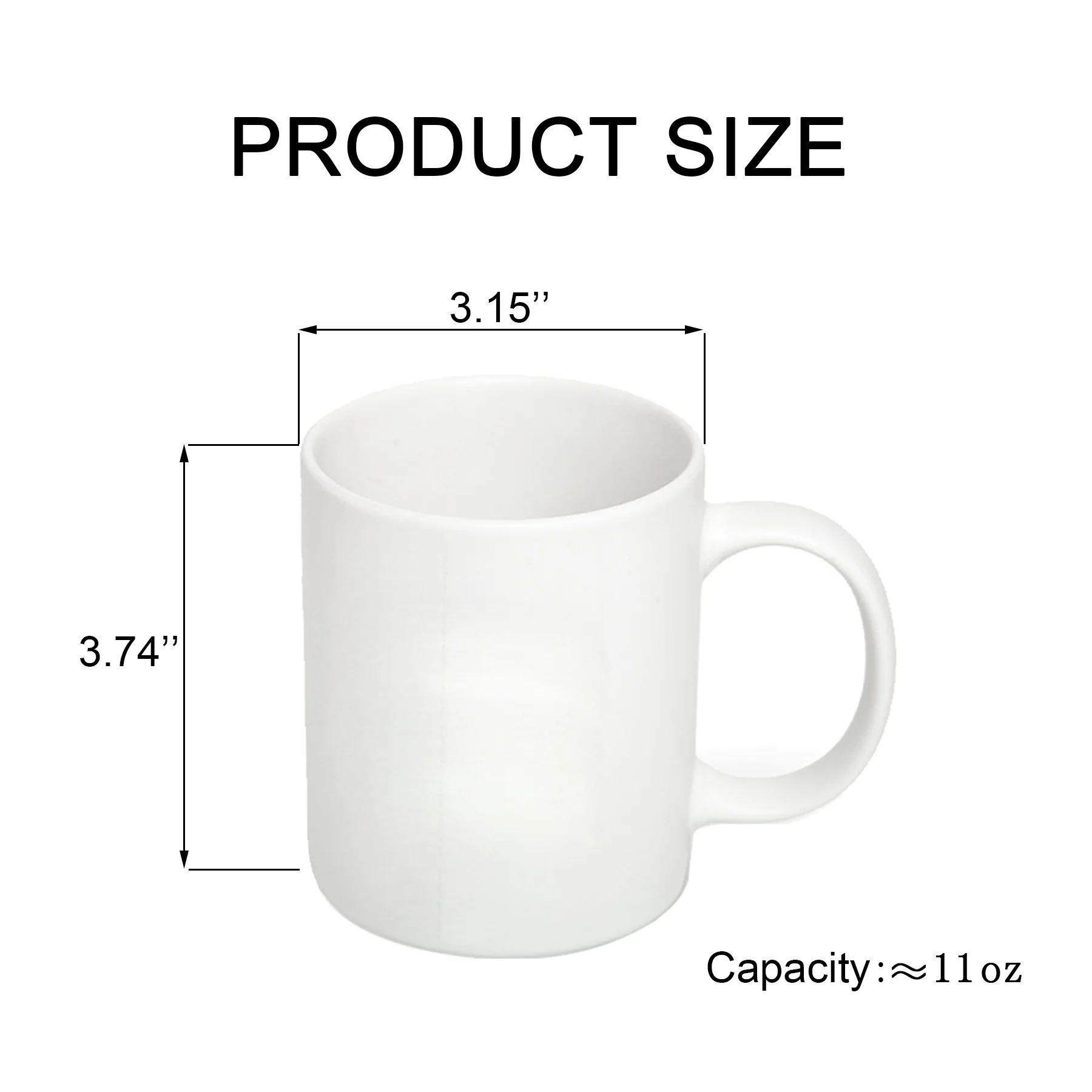 11 Oz. Glossy Ceramic Mug