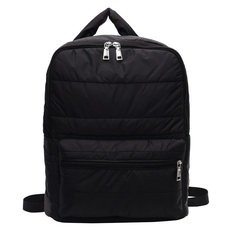 Puffer Quilted Backpack For Fall Casual Use
