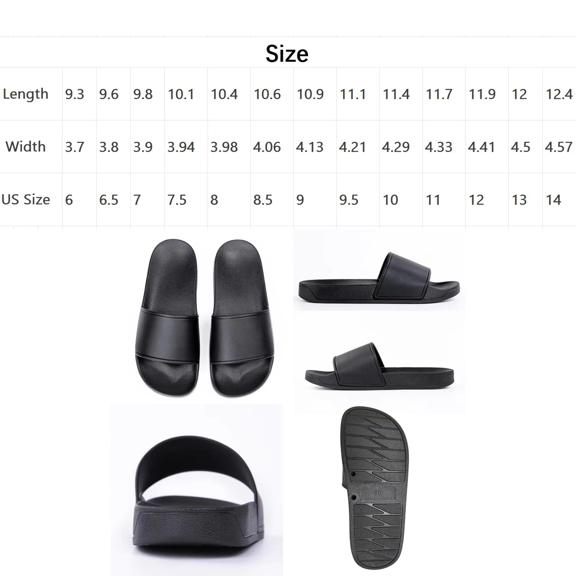Full Color Pvc Slippers Pool Sandals
