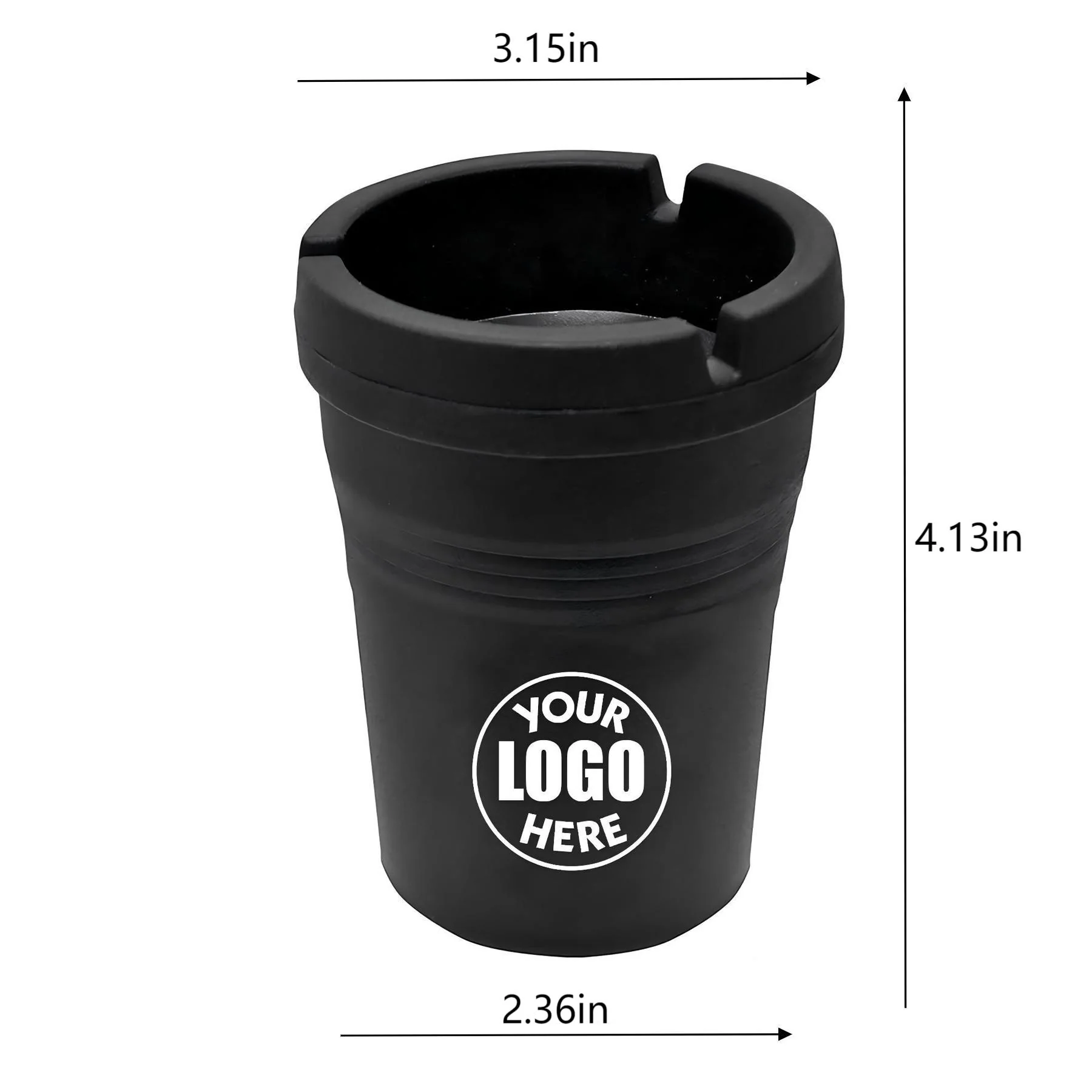 Black Smokeless Car Ashtray