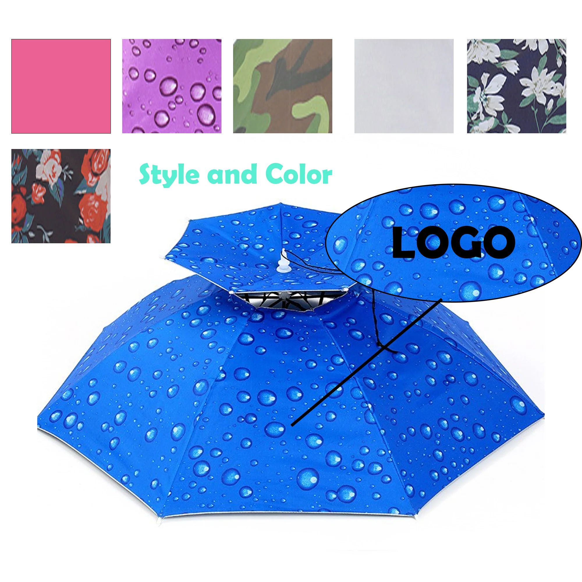 Double-Layer Head-Mounted Umbrella