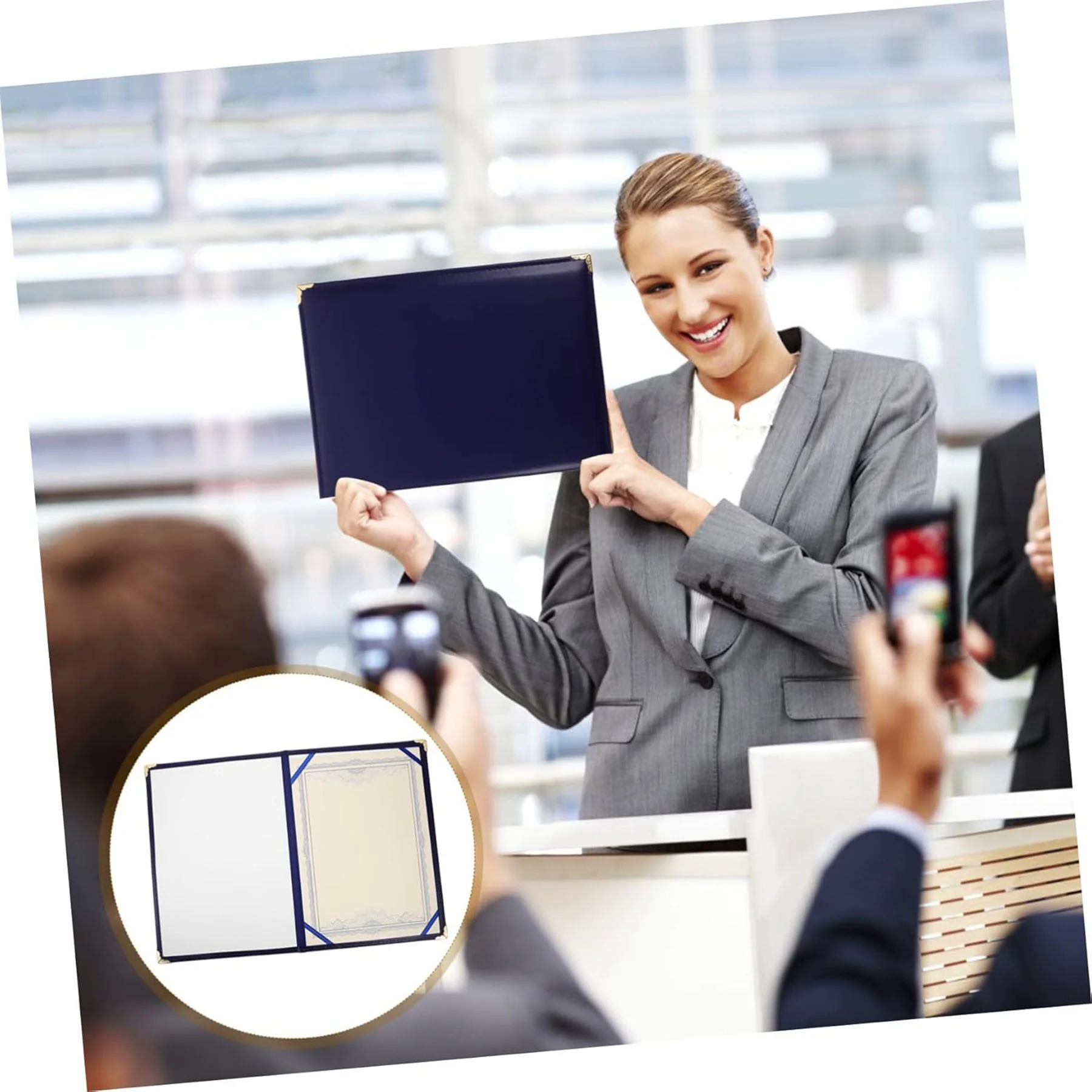 Premium Leather Certificate Holder