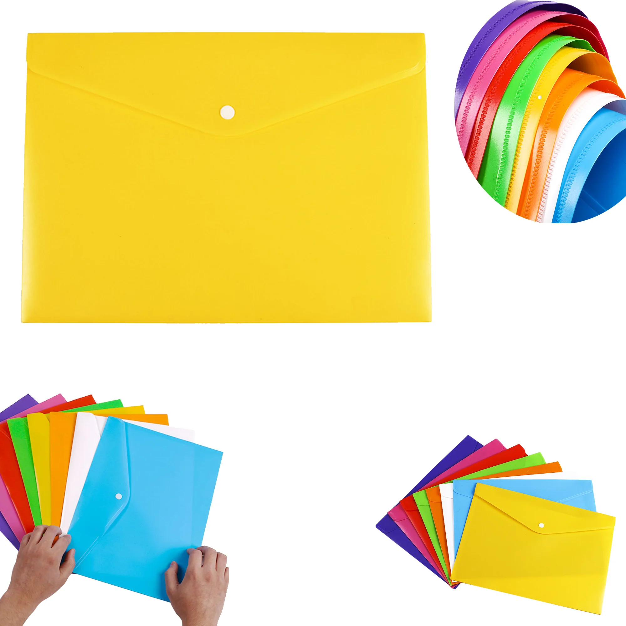 A4 Plastic Envelopes Folder for Documents