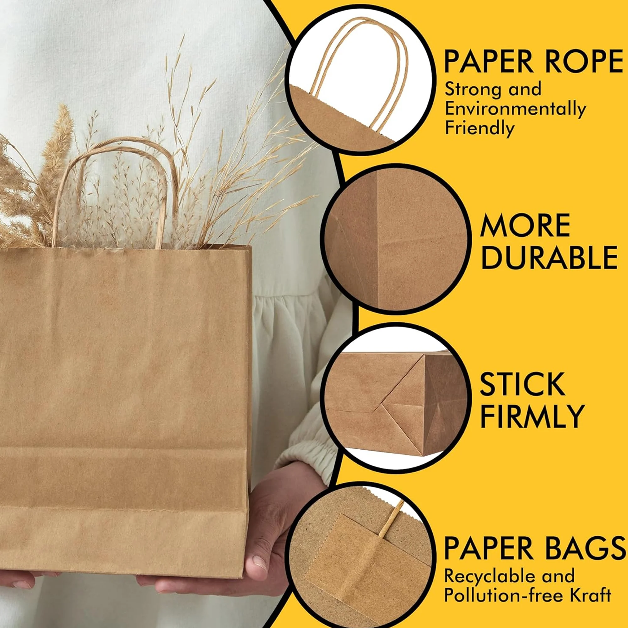 Kraft Paper Retro Brown Bag