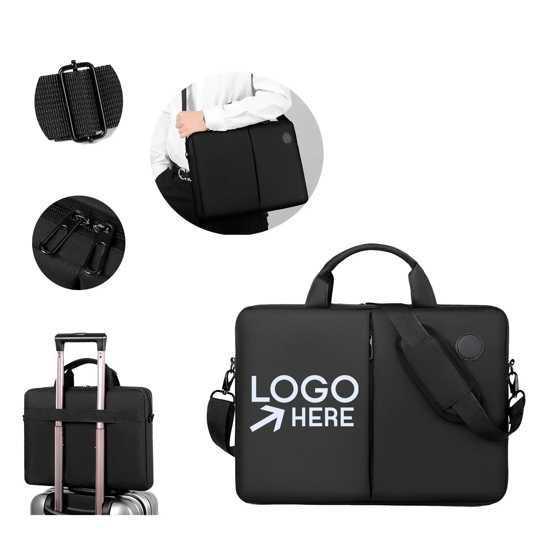 Laptop Bag Shoulder Business Commuting Document Bag