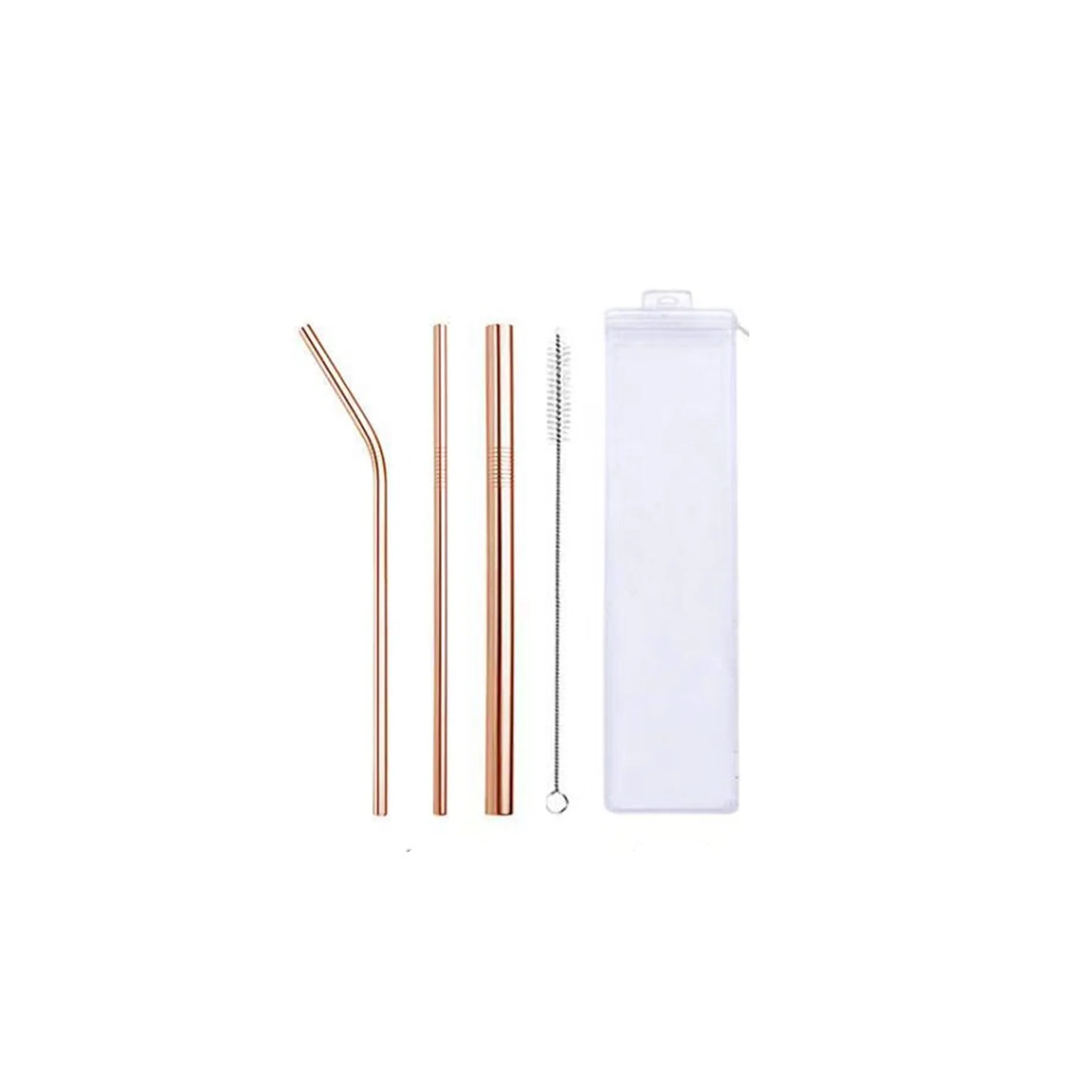Stainless Steel Reusable Straw Set
