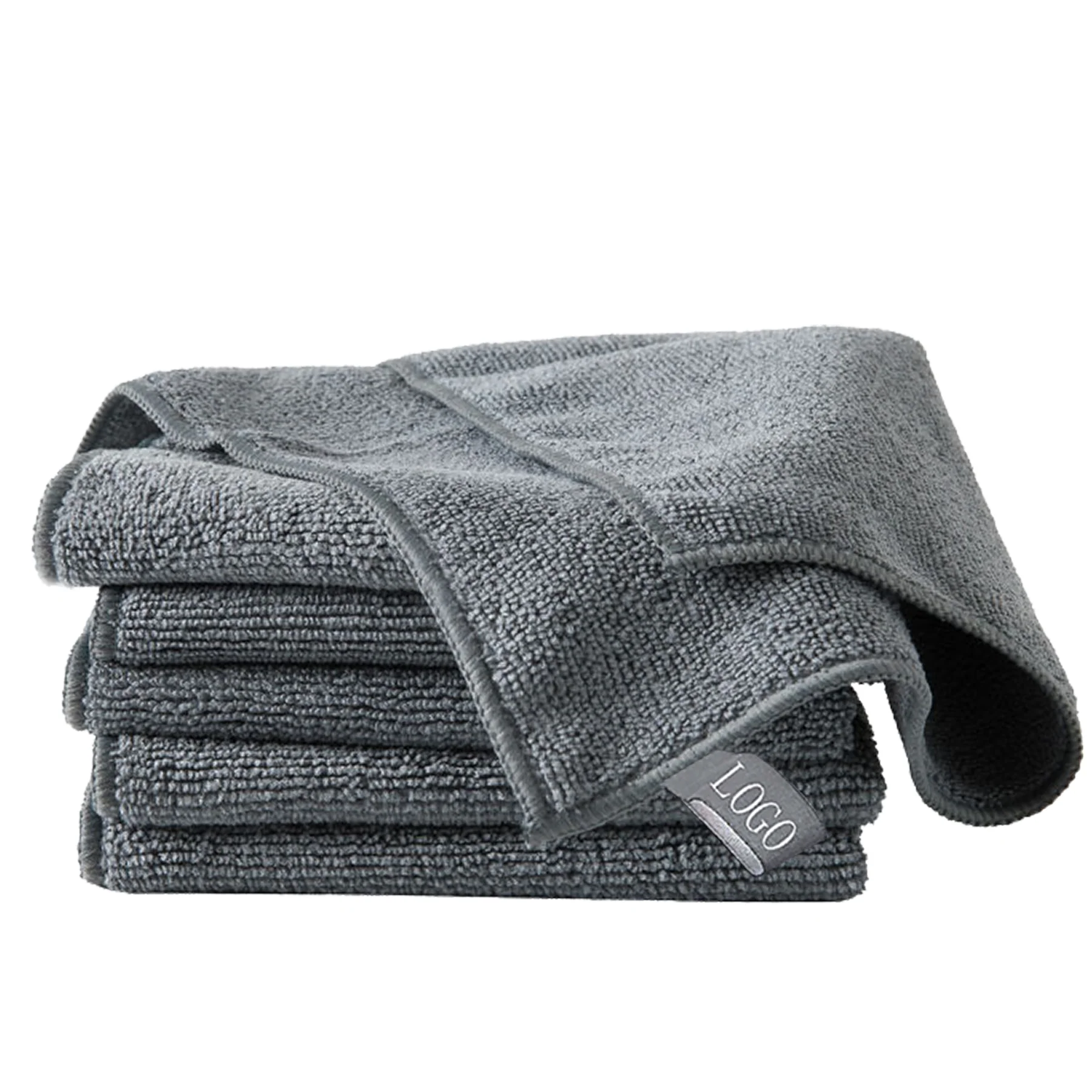 Gray Microfiber Cleaning Cloth