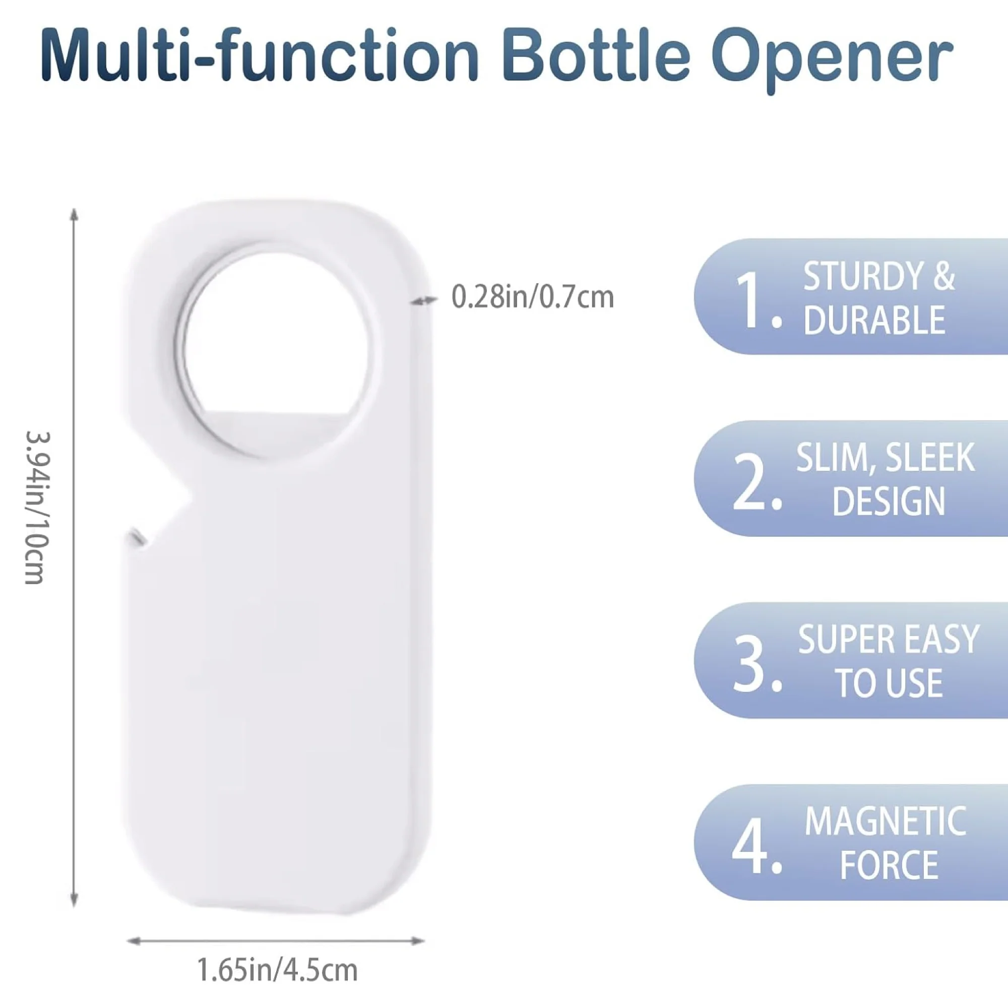Magnetic Multi-Function Bottle Opener