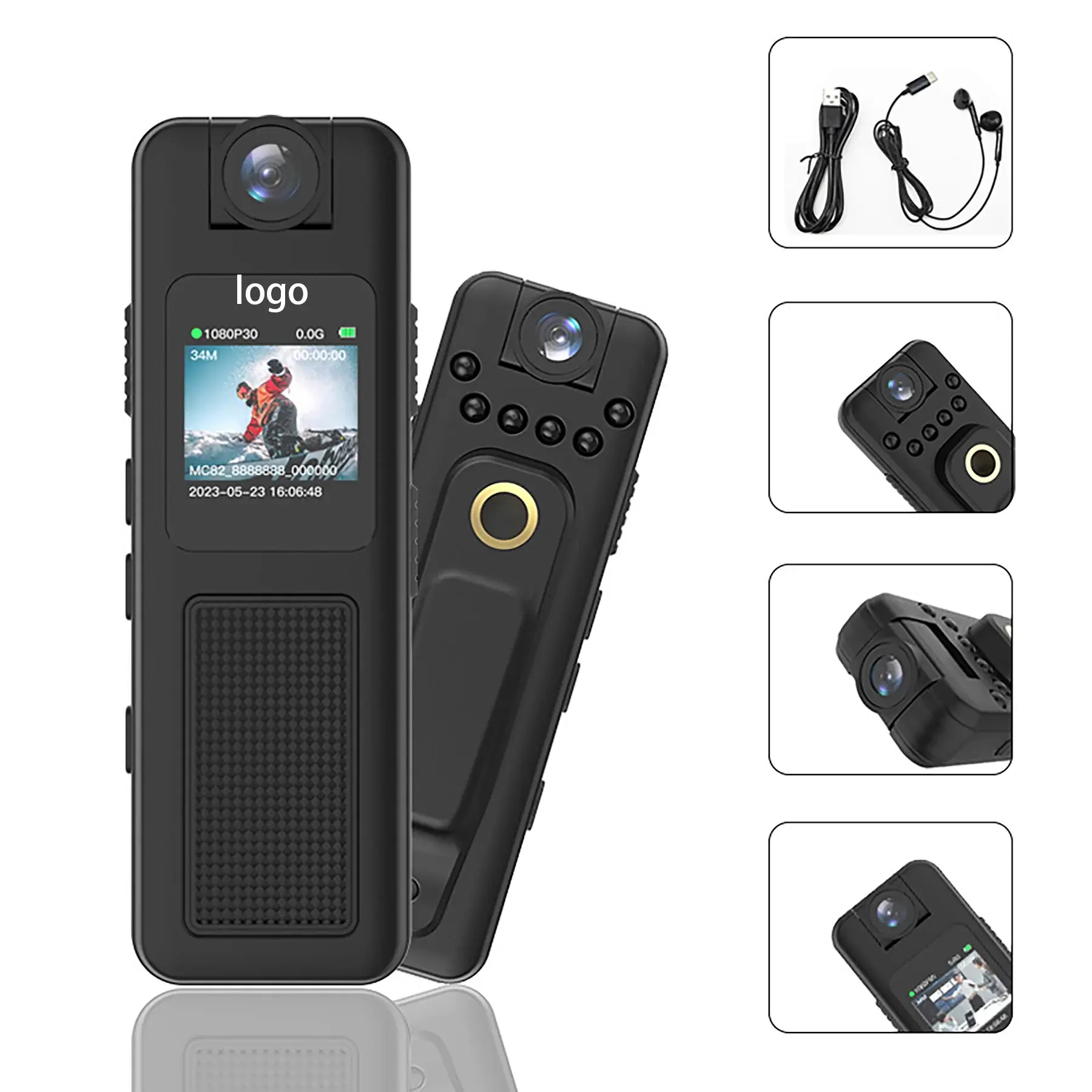 Mini HD 1080P Portable Camera with Rotatable Lens