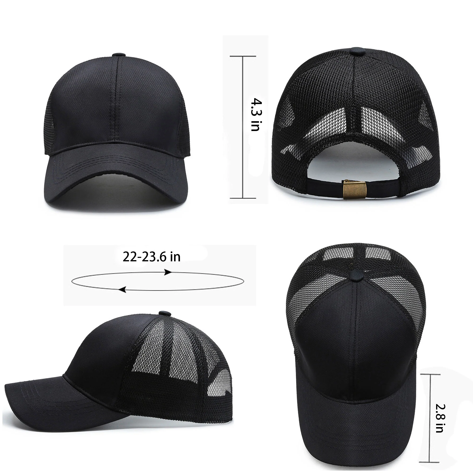 Mesh Back Adjustable Baseball Cap