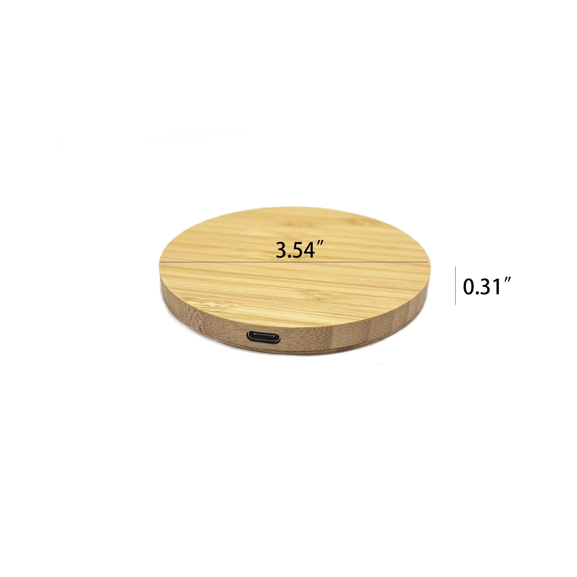 15W Bamboo Wood Wireless Charger