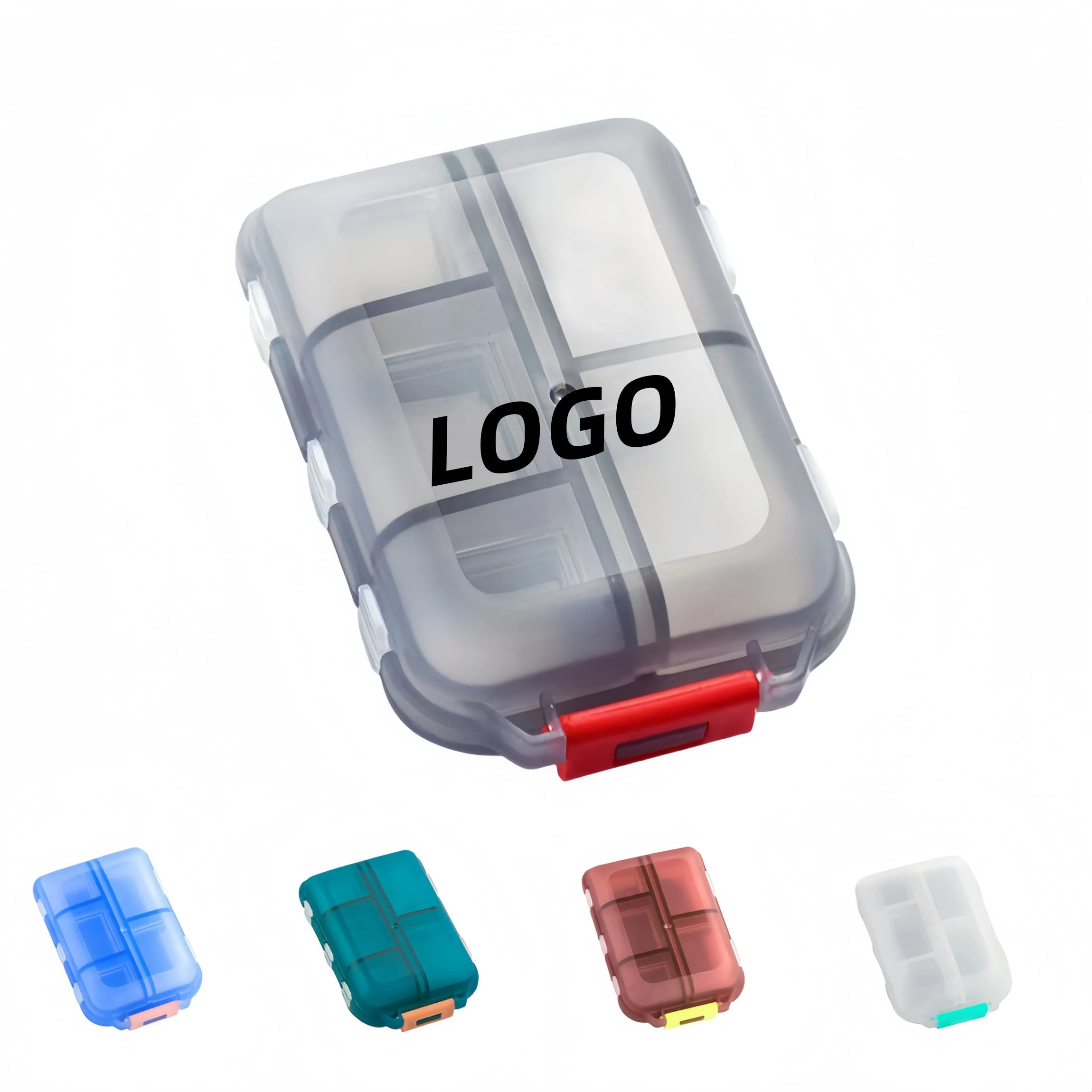 10-Compartment Double-Layer Pill Box