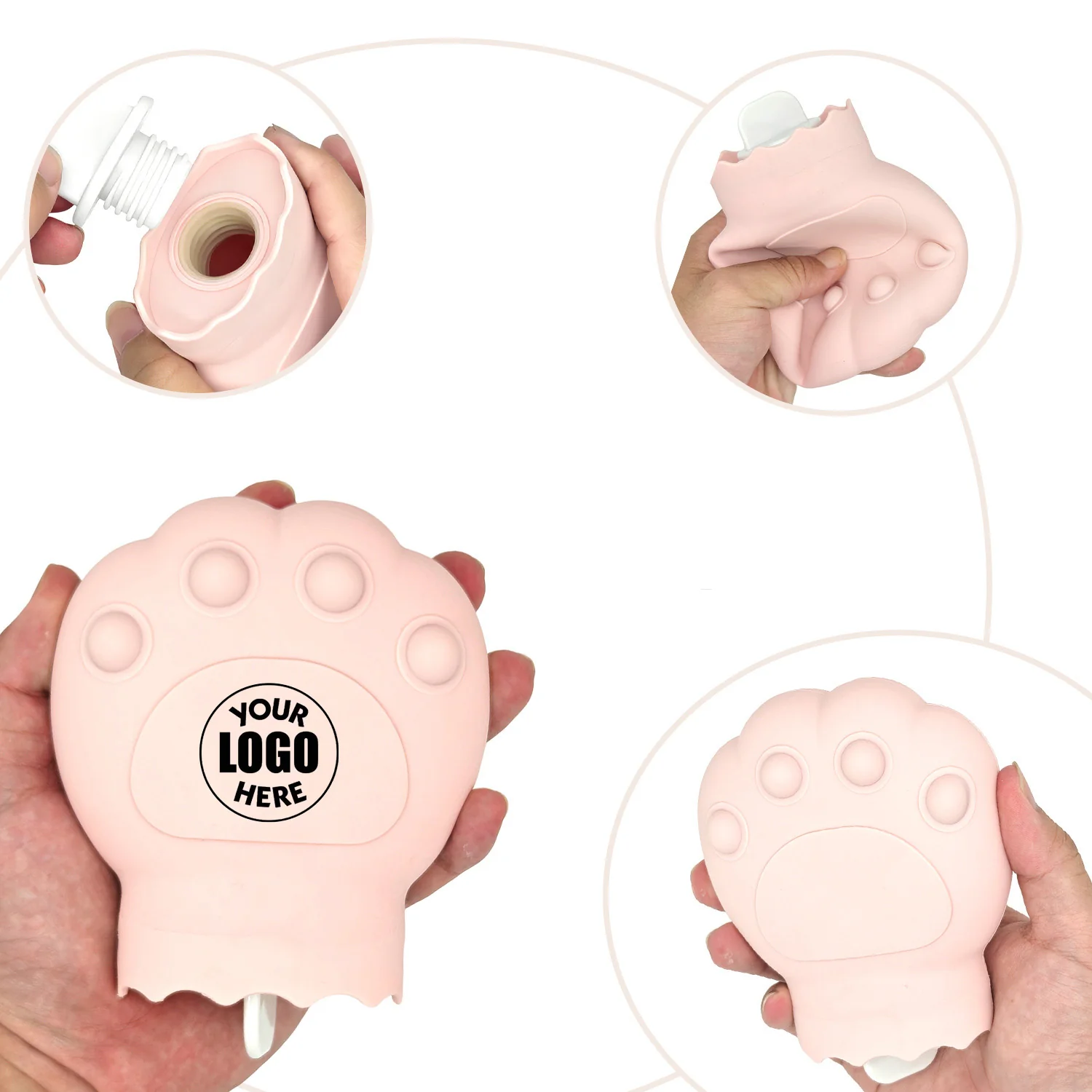 Portable Silicone Claw-Shaped Hot Water Bottle