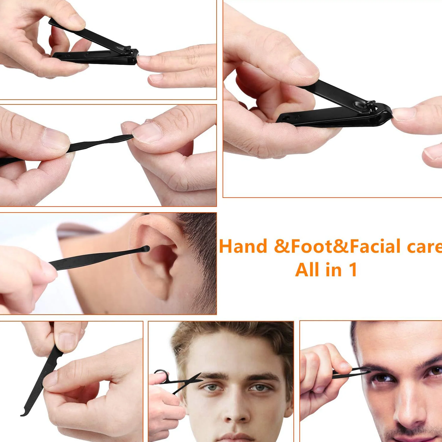 Professional Manicure And Pedicure Set With Travel Case